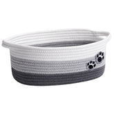 HiChen small dog toy basket front view showing compact nursery toy storage.
