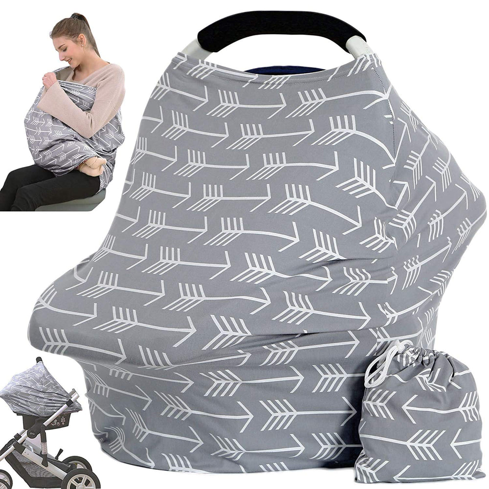 Hicoco car seat canopy nursing window for easy visibility while feeding
