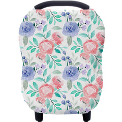 Hicoco carseat cover in rose fabric offers quick privacy on the go.