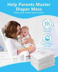 Hidalife odor-control diaper bags packaging demonstrates odor reduction