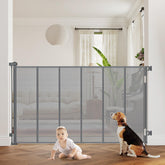 HIDODO 47in extra tall gate extended to 71in for wide openings and safe supervision.
