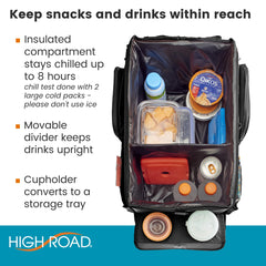 High Road CarHop side pockets organize small items for passengers