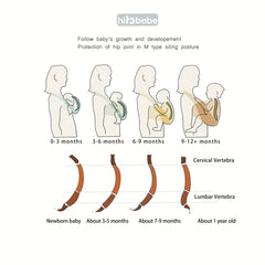 Hilabab Baby Warps Carrier adjustable strap setup demonstrates quick sizing for both parents.