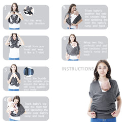 Hilabab machine-washable wrap shows easy cleanup after busy days.