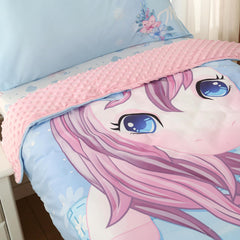 Hilabab unicorn toddler bedding flat sheet delivers breathable coverage and easy care for busy mornings