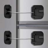 Himake fridge lock 2-pack close-up shows durable steel design for dependable cabinet security.