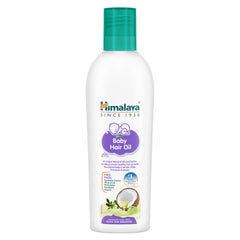 Himalaya Baby Hair Oil bottle for gentle baby care.