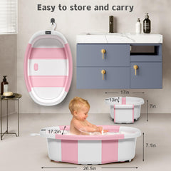 Himold baby bathtub temperature sensor display for safe water checks