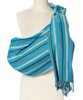 Hip Baby Wrap ring sling closeup weave highlighting breathable cotton and craftsmanship