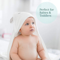 HIPHOP PANDA 30x30 towel shows generous size for newborn to toddler