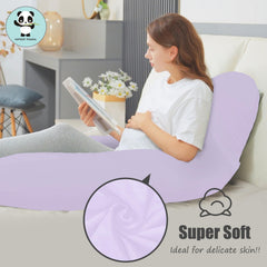 HIPHOP PANDA 57-inch pillow on bed exemplifying comfortable sleep setup