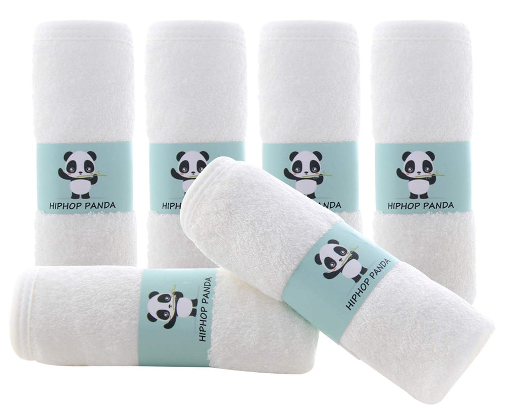 HIPHOP PANDA two-layer washcloth for bath time, ultra-absorbent and gentle on skin.