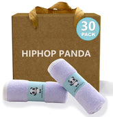 HIPHOP PANDA baby washcloths ultra-soft two-layer closeup for gentle newborn care