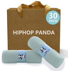 HIPHOP PANDA baby washcloths double-layer softness closeup for gentle cleansing
