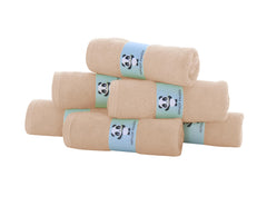 HIPHOP PANDA baby washcloth in use during gentle bath.
