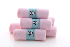 HIPHOP PANDA rayon bamboo pink washcloth for fast absorption