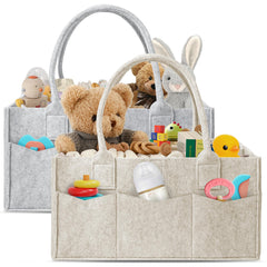 HIPHOP PANDA diaper caddy in nursery-setup colors for organized diaper storage