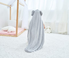 HIPHOP PANDA hooded towel 30x30 inch size fits newborns to toddlers