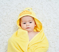 HIPHOP PANDA hooded towel 30x40 large size for toddlers after baths.