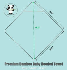 HIPHOP PANDA hooded towel bear ears design adds cute comfort for baby.