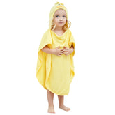 HIPHOP PANDA hooded towel with bear ears provides warm post-bath comfort.