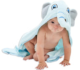 HIPHOP PANDA hooded towel blue elephant with bear ears, ideal for bath time drying
