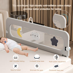 HIQNWTO U-Type bed rail height adjustment range enables versatile fit