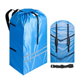 Hiviva wagon stroller travel bag exterior in blue for gate-check visibility