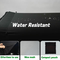 Hiviva wagon weather shield mosquito-net closed for bug-free outdoor space