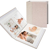 Hiwhy Linen 4x6 album beige cover, portable and stylish for travel memories.