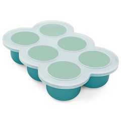 HIWOOD baby-food-freezer-tray with teal lid keeps portions ready for quick meals