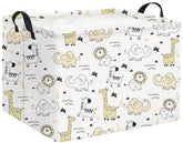 HIYAGON Baby Baskets front view shows woodland design and ample storage.