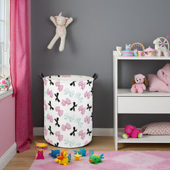 HIYAGON butterfly baby laundry basket folded for compact, space-saving storage