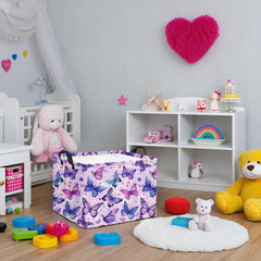 HIYAGON butterfly basket open with toys as a versatile organizer.