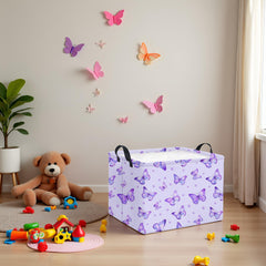 HIYAGON canvas storage bin organizes toys and books for quick cleanup.