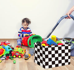 HIYAGON canvas basket shows waterproof lining for quick cleanup after spills