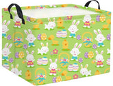 HIYAGON Easter Basket foldable design saves space when not in use