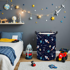 HIYAGON large-capacity kid storage bin; keeps whole family's clothes neatly together.