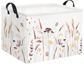 HIYAGON rectangular baby basket front view highlighting spacious toy and clothing storage.