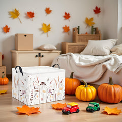HIYAGON basket with leather handles makes portable organization easy.