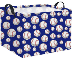 HIYAGON rectangular baseball bin front view for organized toy and book storage