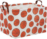HIYAGON rectangular basketball basket closeup shows durable canvas texture for lasting organization.
