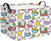 HIYAGON rectangular Easter basket front view showing sturdy storage for toys and books