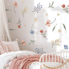 HJKlove Boho colorful flower wall decal β removable decor for quick room refreshes.