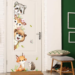 HJKlove watercolor jungle fox wall decal adds whimsy and an easy room refresh.