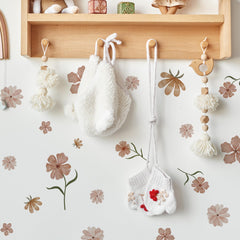 HJKlove watercolor wildflowers wall art adds soft color and whimsy to living spaces