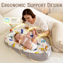 HKAI Baby Lounger adjustable drawstring to fit growing infant