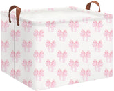 HKEC rectangle storage basket folded flat for space-saving storage