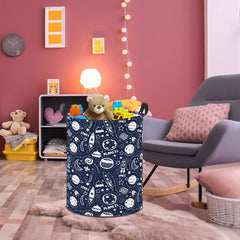 HKEC Space Stars laundry bin with waterproof coating for damp items.