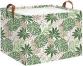 HKEC rectangle storage basket with handles for easy transport and tidy spaces.
